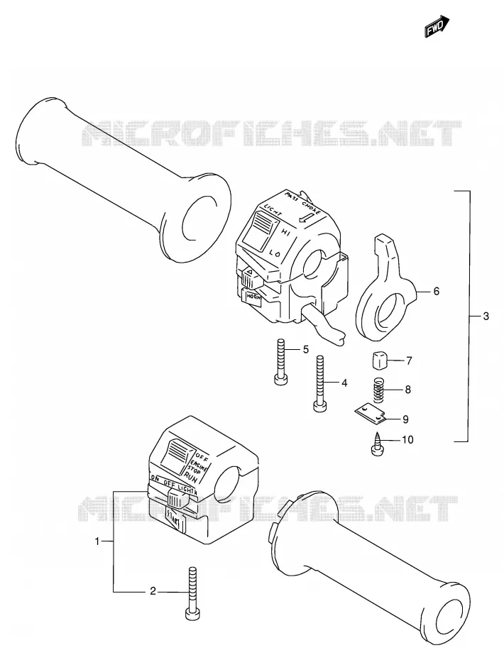 SCHAKELAARS Suzuki MOTO 800 VX 1993  VX800P(E4)
