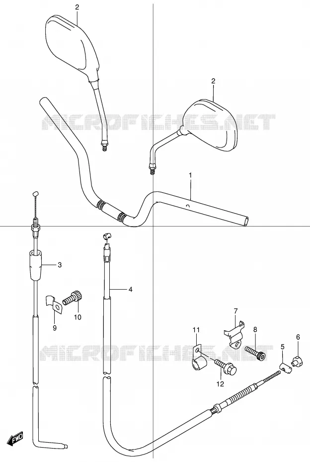 STUUR Suzuki MOTO 50 STREET-MAGIC 2000  TR50SY(E2)