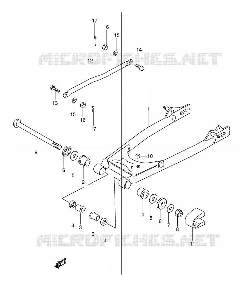 SWINGARM Suzuki MOTO 125 TU 1999  TU125XTX(E2)