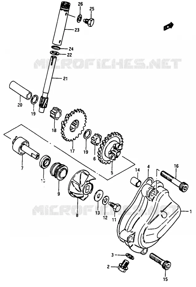 WATERPOMP Suzuki MOTO 50 Autres-modeles 1994  TV50R(M/R)