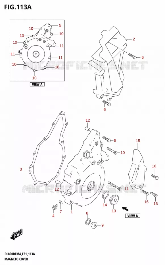 ALTERNATOR COVER Suzuki MOTO 800 V-STROM 2024  DL800DERC M4 (E21)