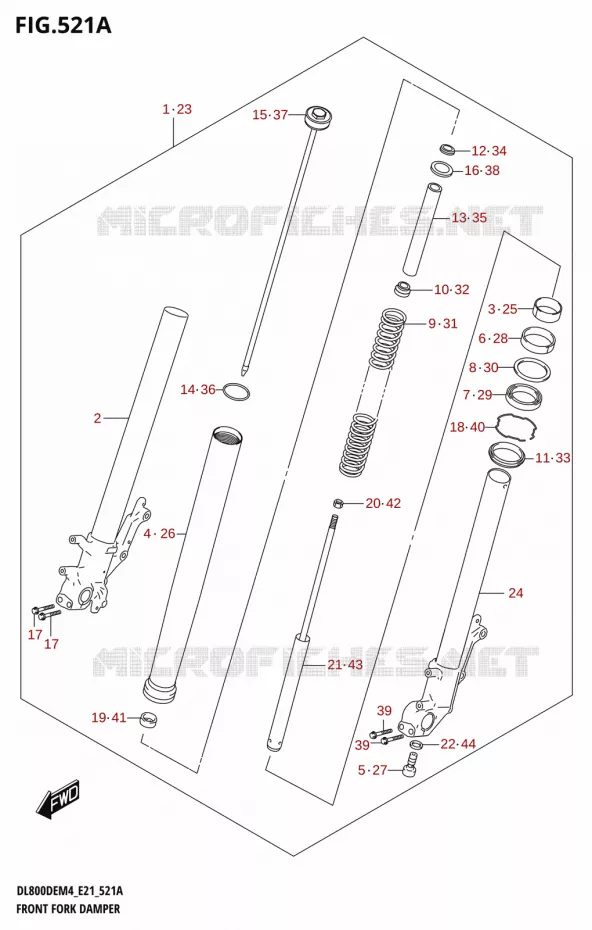 VOORVORK Suzuki MOTO 800 V-STROM 2024  DL800DERC M4 (E21)