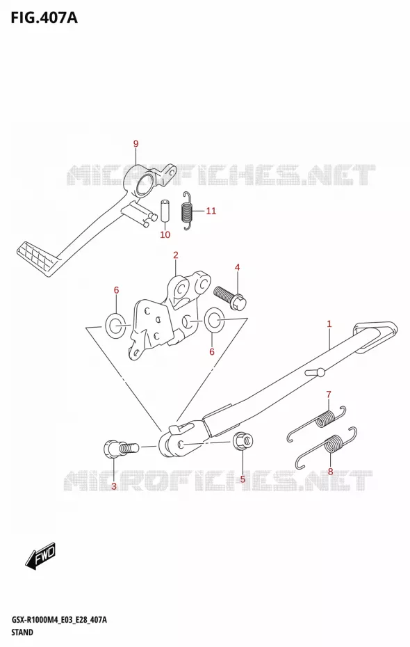 STAND Suzuki MOTO 1000 GSX-R 2024  GSX-R1000A M4 E03 E28 E33