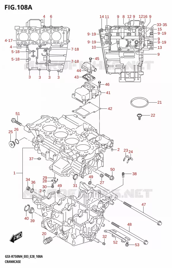 CARTER Suzuki MOTO 750 GSX-R 2024  GSX-R750 M4 (E03,E28,E33)