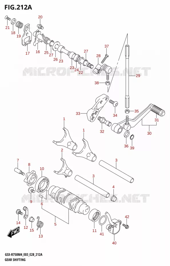 SCHAKELEN ASSY Suzuki MOTO 750 GSX-R 2024  GSX-R750 M4 (E03,E28,E33)