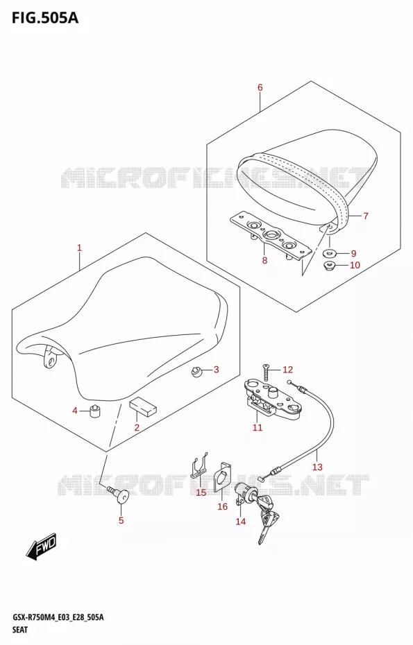 SEAT Suzuki MOTO 750 GSX-R 2024  GSX-R750 M4 (E03,E28,E33)