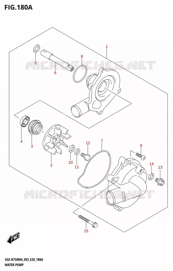 WATERPOMP Suzuki MOTO 750 GSX-R 2024  GSX-R750 M4 (E03,E28,E33)