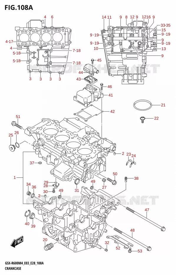 CARTER Suzuki MOTO 600 GSX-R 2024  GSX-R600 M4 (E03,E28,E33)