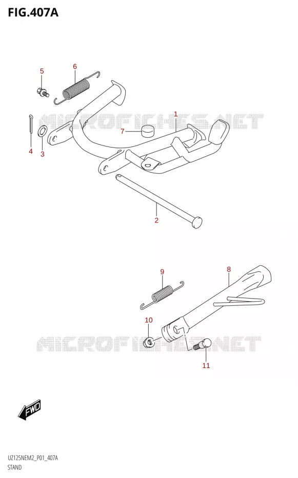 STAND Suzuki SCOOTER 125 ACCESS 2022  UZ125NE M2 (E01)