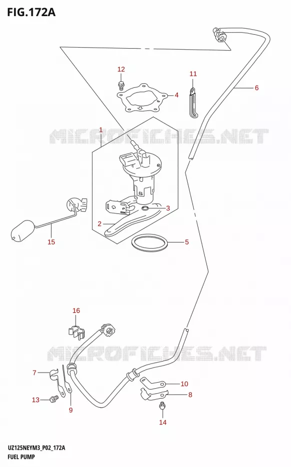 BENZINE POMP Suzuki SCOOTER 125 ADDRESS 2023  UZ125NEY M3 (P19)