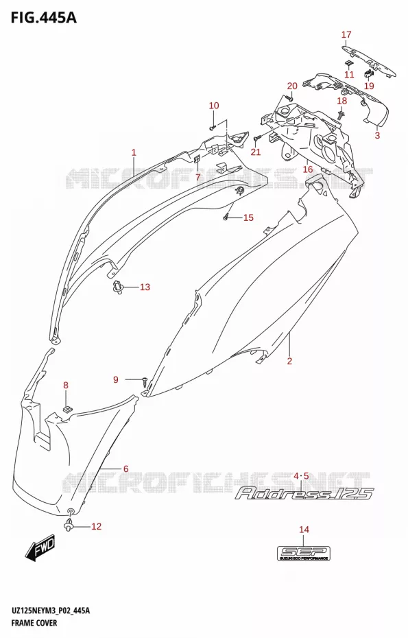 KUIP Suzuki SCOOTER 125 ACCESS 2023  UZ125NEY M3 (P19)