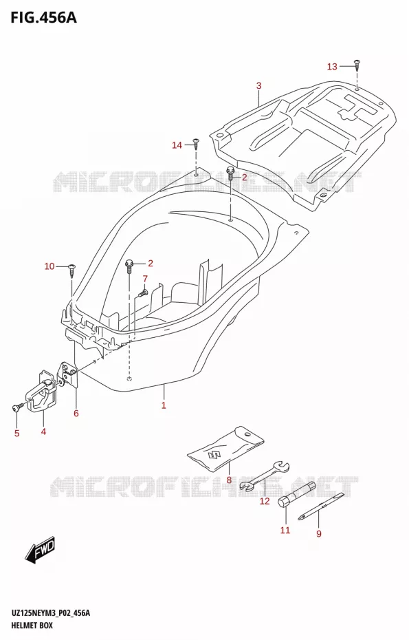 OPBERGRUIMTE Suzuki SCOOTER 125 ACCESS 2023  UZ125NEY M3 (P19)