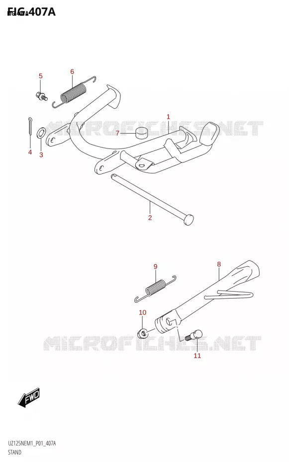 STAND Suzuki SCOOTER 125 ACCESS 2023  UZ125NEY M3 (P19)