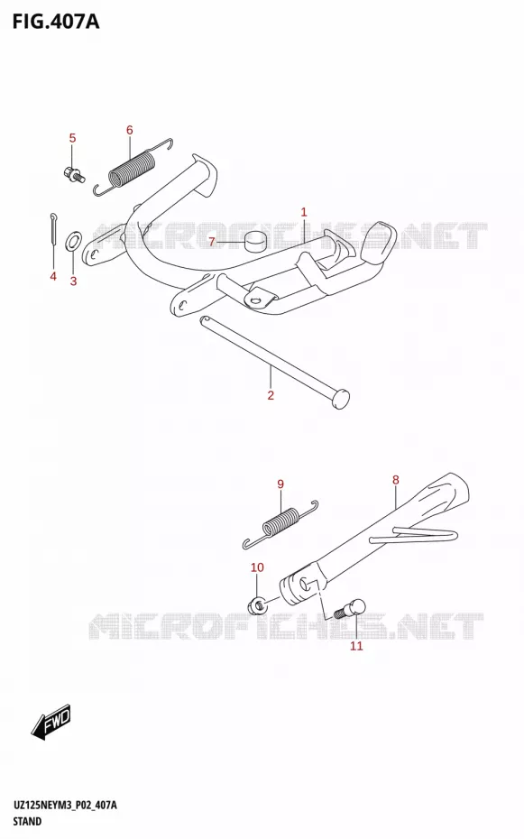 STAND Suzuki SCOOTER 125 ACCESS 2023  UZ125NEY M3 (P19)