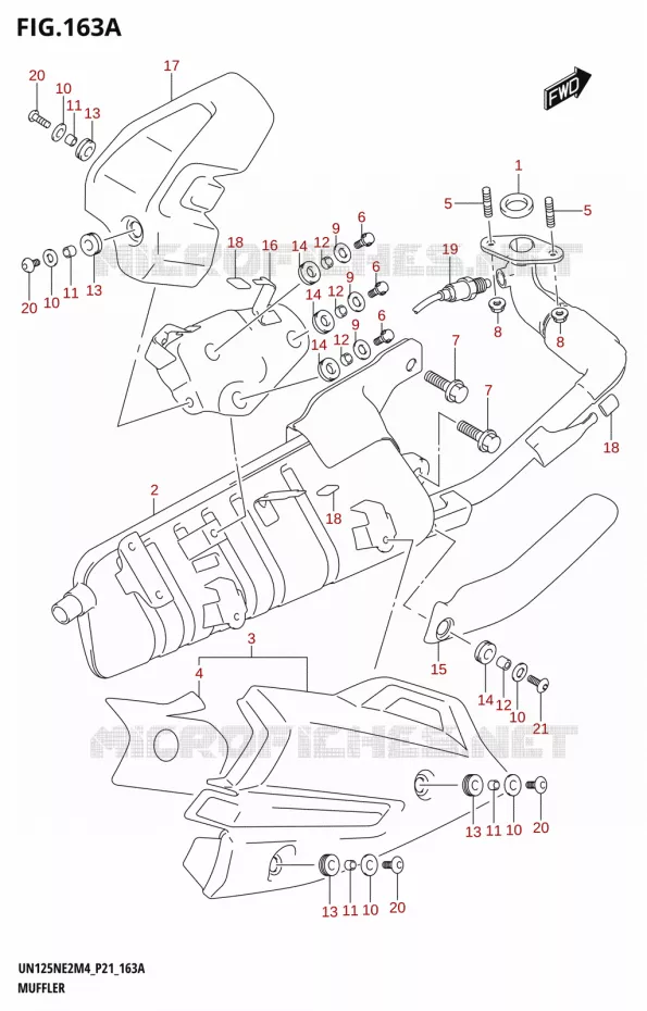 GELUIDDEMPER Suzuki SCOOTER 125 AVENIS 2024  UN125NE M4 (P21)