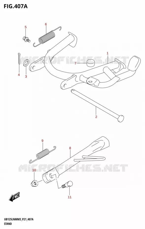 STAND Suzuki SCOOTER 125 BURGMAN 2023  UB125LNM M3 (P21)