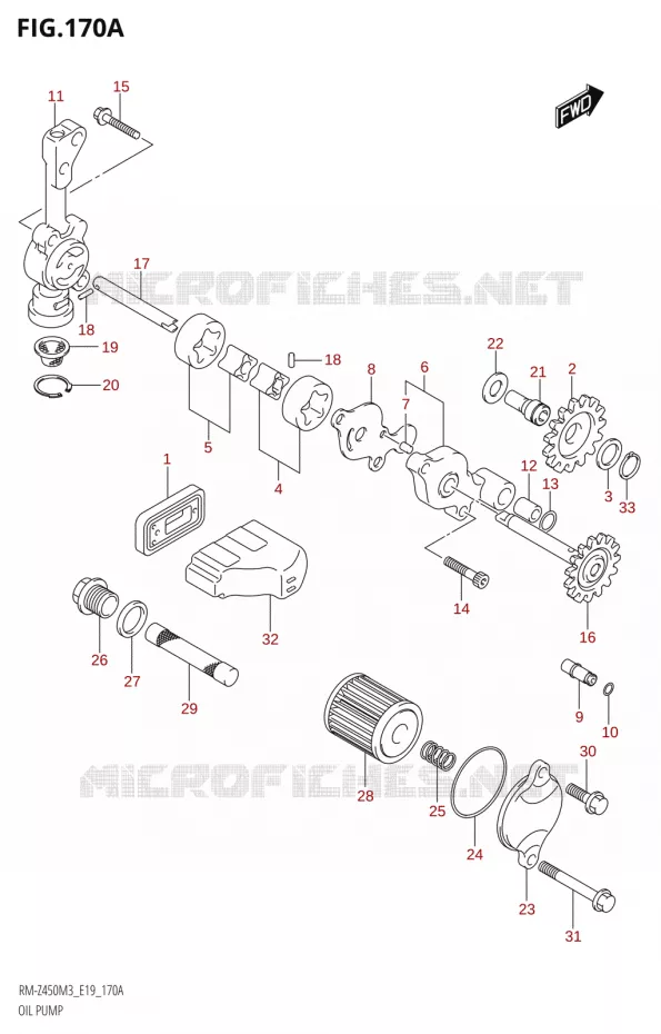 OLIEPOMP Suzuki MOTO 450 RM-Z 2023  RM-Z450 M3 (E19)