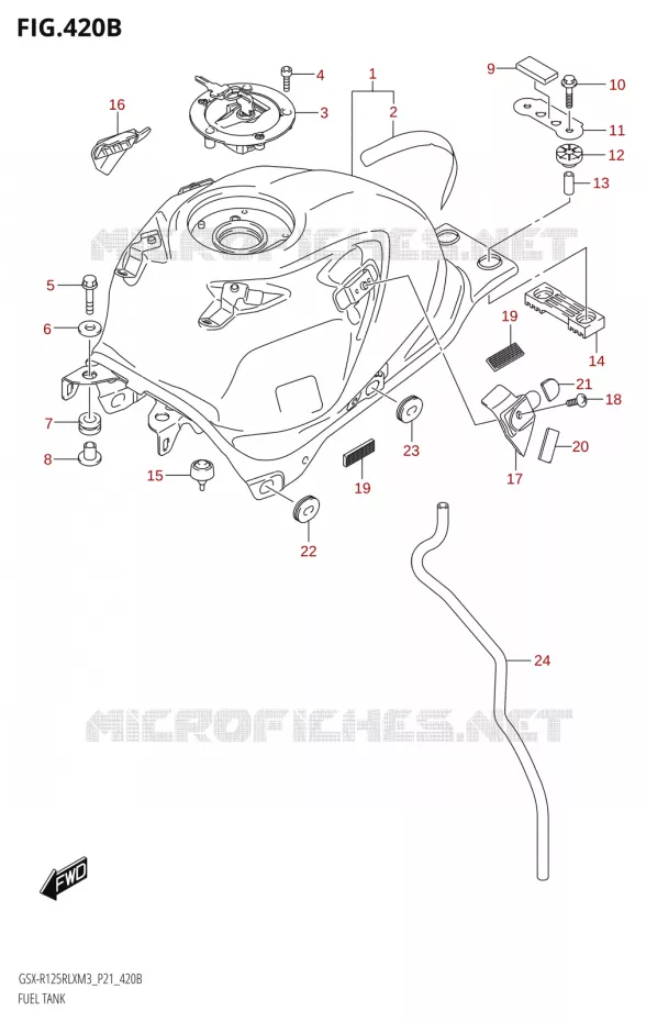 BENZINETANK Suzuki MOTO 125 GSX-R 2023  GSX-R125RLX M3 (P21)