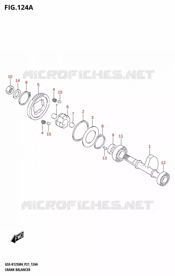 CRANK BALANCER Suzuki MOTO 125 GSX-R 2024  GSX-R125RL 2024 M4 (P21)