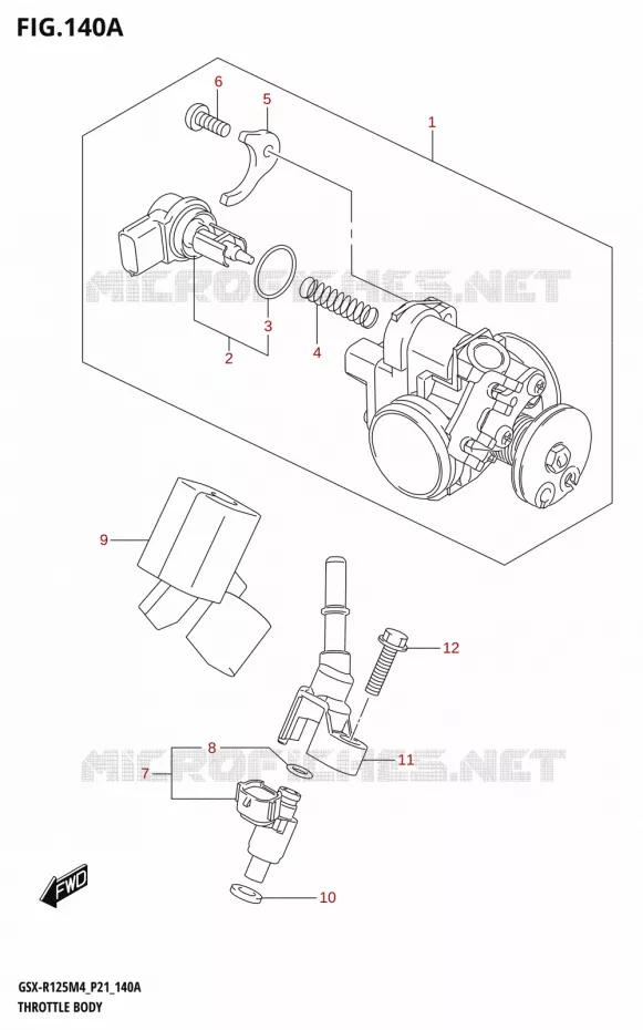 GASKLEPHUIS Suzuki MOTO 125 GSX-R 2024  GSX-R125RL 2024 M4 (P21)
