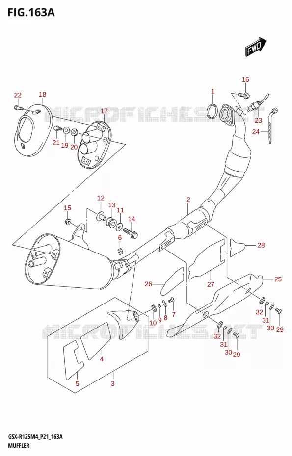 GELUIDDEMPER Suzuki MOTO 125 GSX-R 2024  GSX-R125RL 2024 M4 (P21)