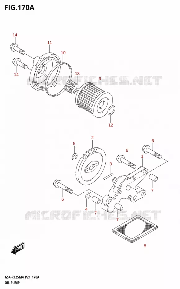 OLIEPOMP Suzuki MOTO 125 GSX-R 2024  GSX-R125RL 2024 M4 (P21)