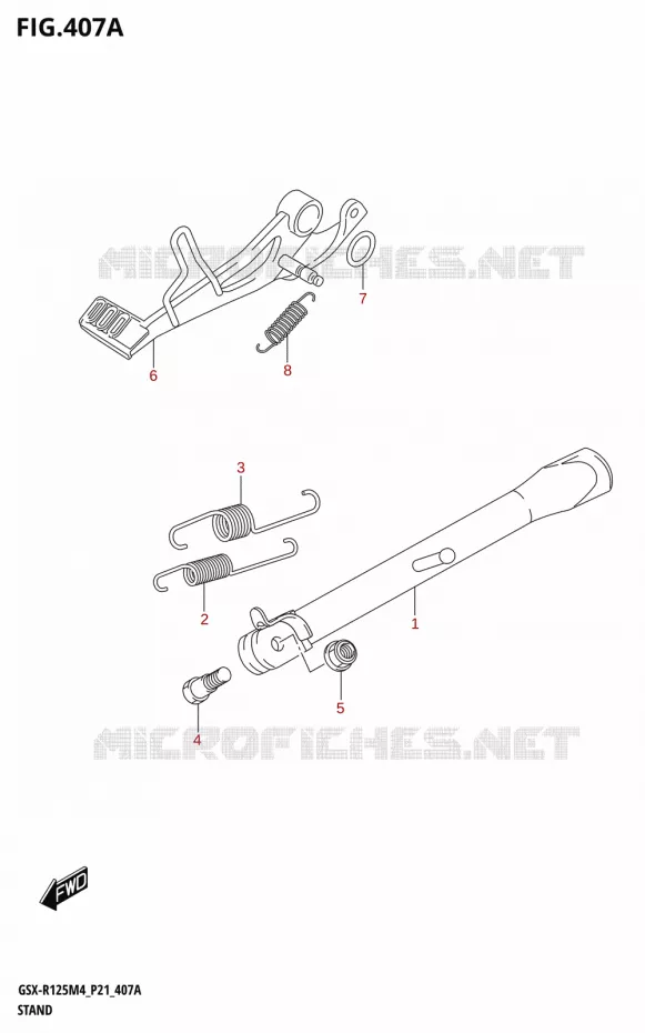 STAND Suzuki MOTO 125 GSX-R 2024  GSX-R125RL 2024 M4 (P21)