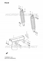 ACHTER SCHOKDEMPER voor Suzuki TS-ER 185 2005