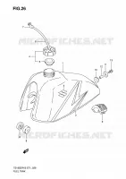 BENZINETANK voor Suzuki TS-ER 185 2005