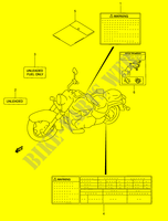 ETIKET (MODELE W/X/Y) voor Suzuki INTRUDER 1500 2014
