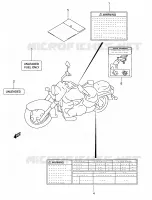 ETIKET (MODELE W/X/Y) voor Suzuki INTRUDER 1500 2004
