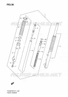 FRONT SCHOKDEMPER voor Suzuki TS-ER 185 2005
