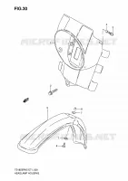 HEADLIGHT BOWL voor Suzuki TS-ER 185 2005