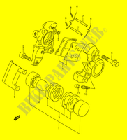 REAR CALIPER (MODELE X/Y/K1) voor Suzuki INTRUDER 1500 2014