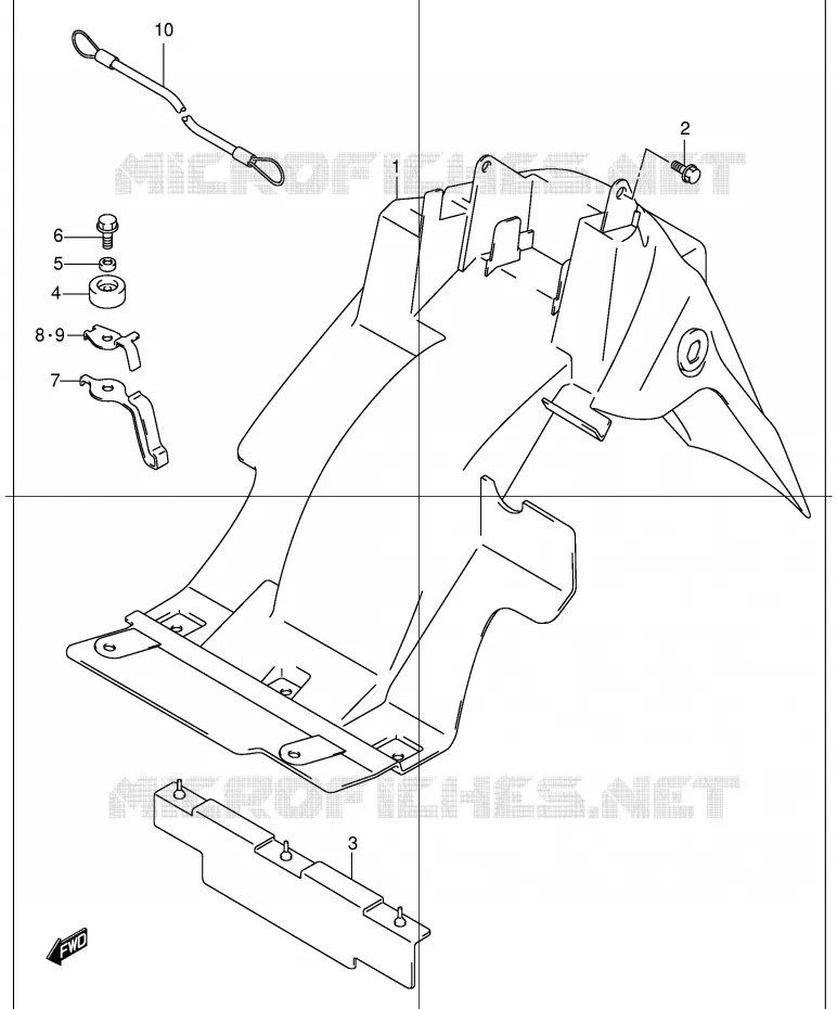 ACHTERSPATBORD Suzuki SCOOTER 150 EPICURO 2000  UC150Y(E34)