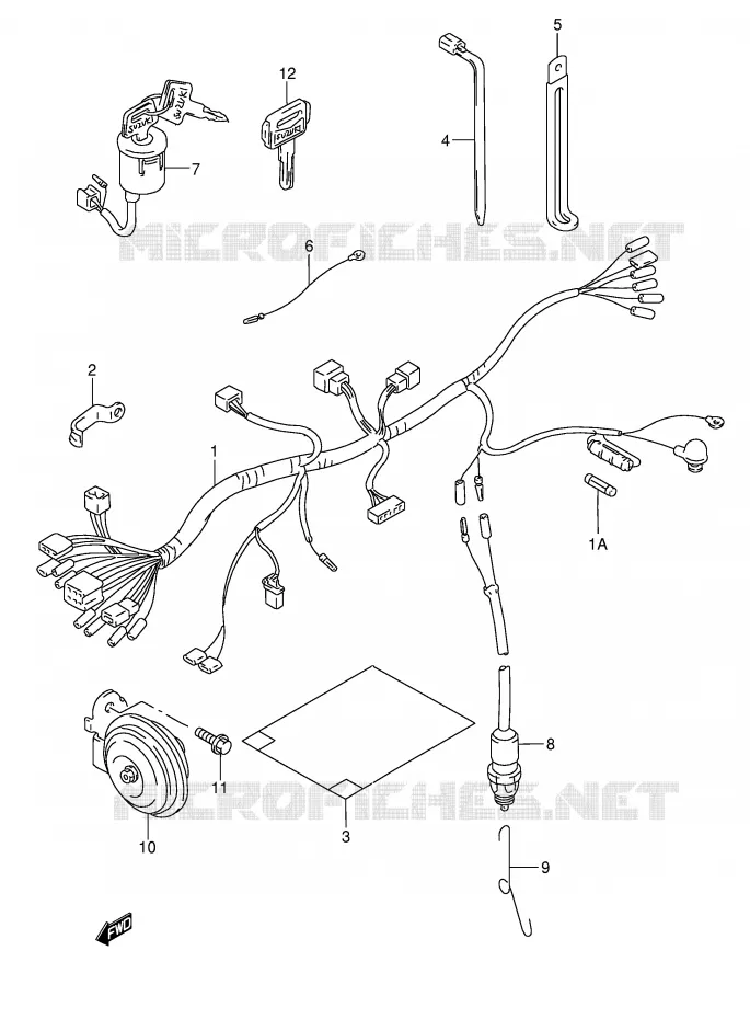 BEDRADING (P9) Suzuki MOTO 185 TS-ER 1996  TS185ERT(E1)