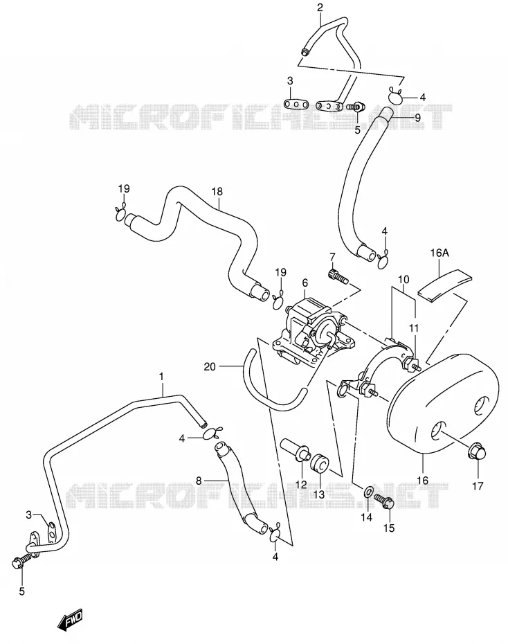 FUEL EVAP SYSTEM (MODELE K1/K2/K3/K4) Suzuki MOTO 800 VOLUSIA 2005  VL800ZK5(E2)