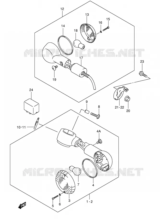 INDICATOREN Suzuki MOTO 125 INTRUDER 2003  VL125K3(E2)