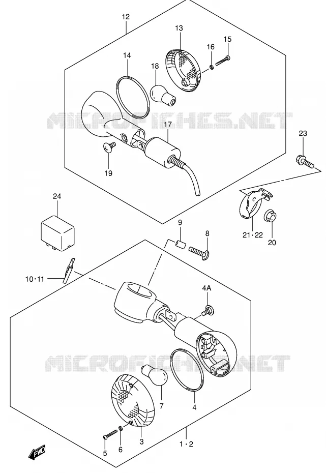 INDICATOREN Suzuki MOTO 125 INTRUDER 2006  VL125K6(E2)