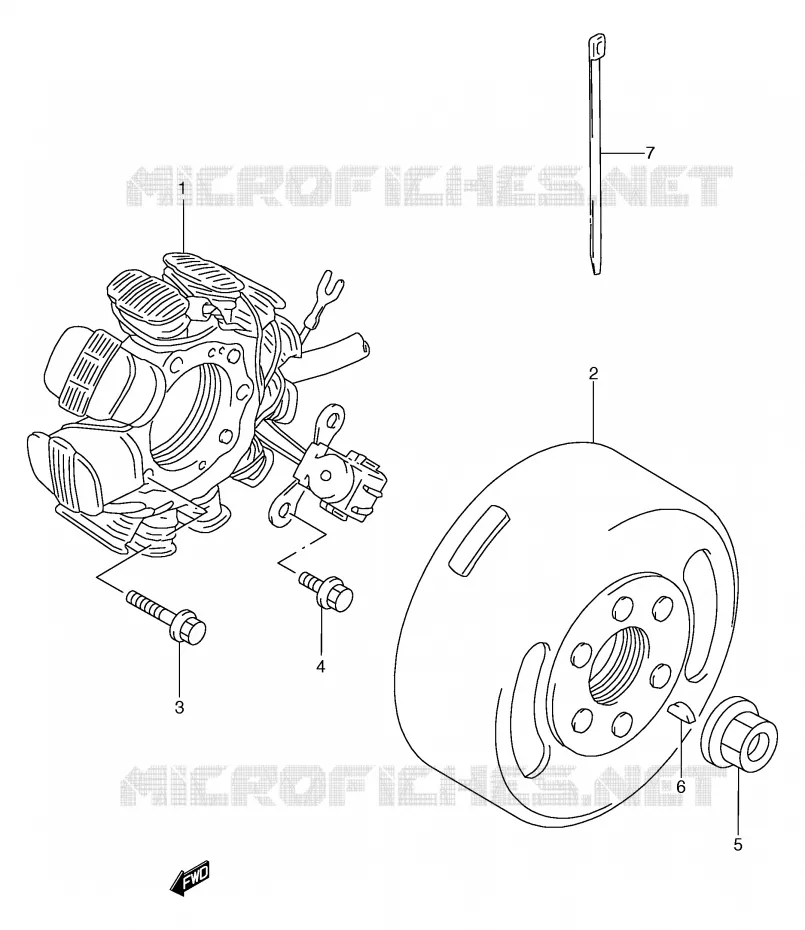ONTSTEKING Suzuki MOTO 125 TS-R 1992  TS125RN(E2)