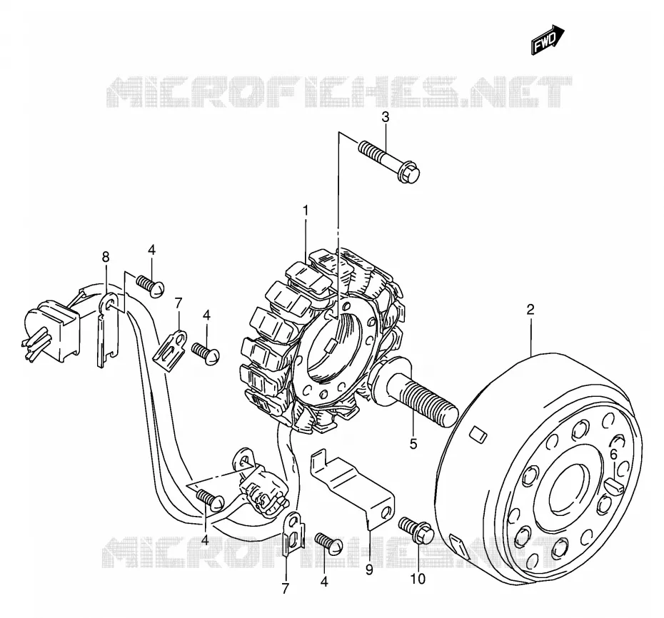 ONTSTEKING Suzuki MOTO 800 VX 1994  VX800R(E4)