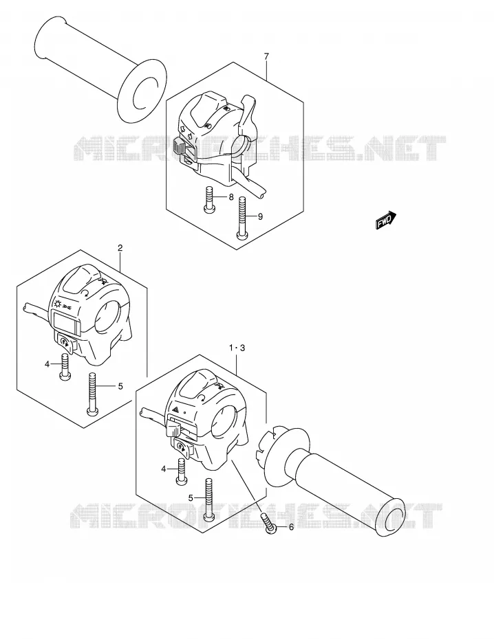 SCHAKELAARS (MODELE K3/K4) Suzuki MOTO 250 INTRUDER 2002  VL250K2(E2)