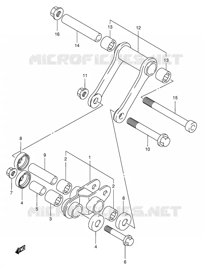 SCHOKBREKER AANEENSCHAKELING (MODELE L/N/R) Suzuki MOTO 125 TS-ER 1994  TS125ERCR(E1)