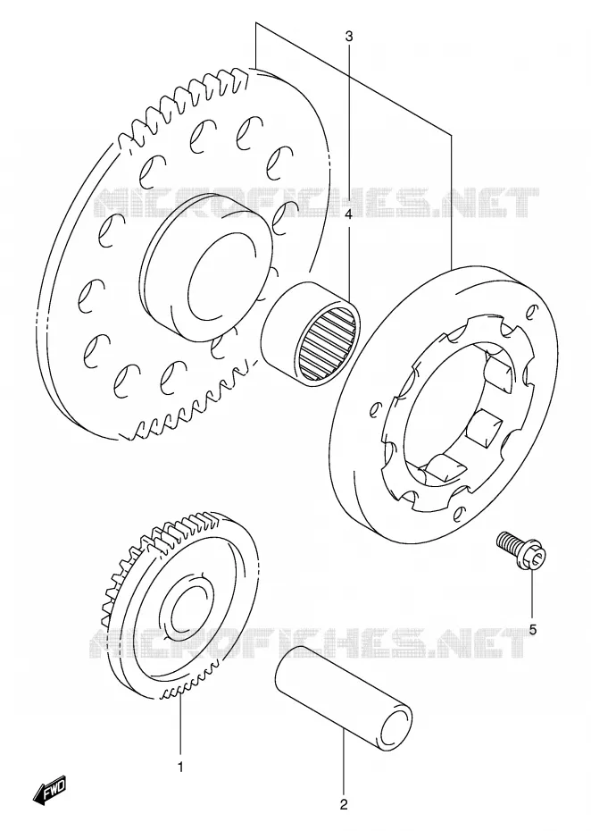 STARTMOTOR CLUTCH Suzuki MOTO 125 INTRUDER 2003  VL125LK3(E2)