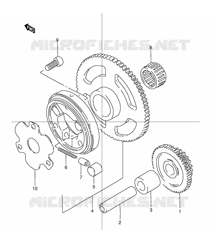 STARTMOTOR CLUTCH Suzuki MOTO 125 TU 1999  TU125XTUX(E2)