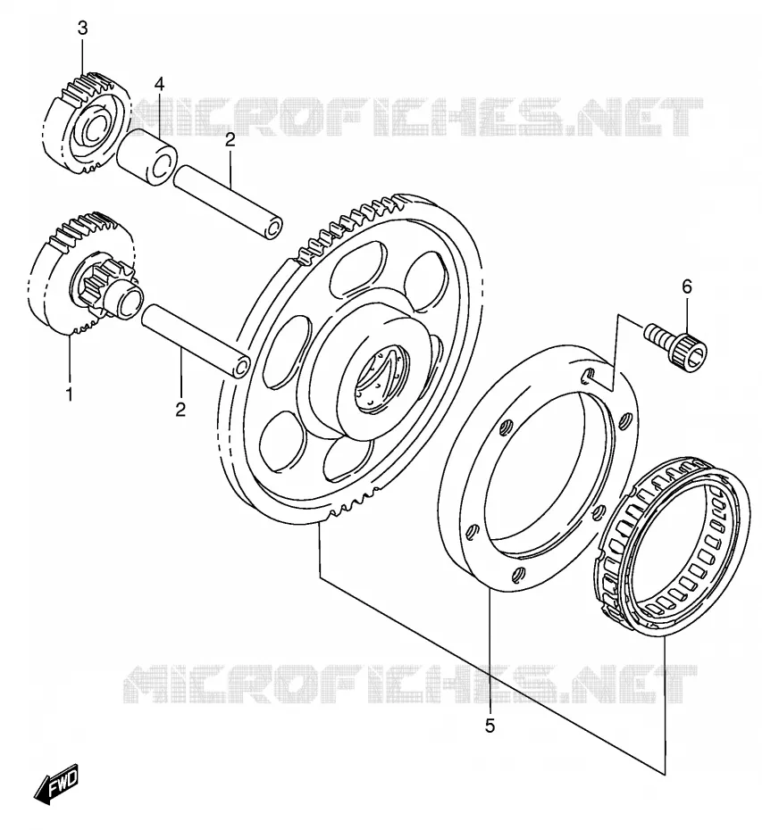 STARTMOTOR CLUTCH Suzuki MOTO 1400 INTRUDER 2004  VS1400GLPK4(E3/E28)