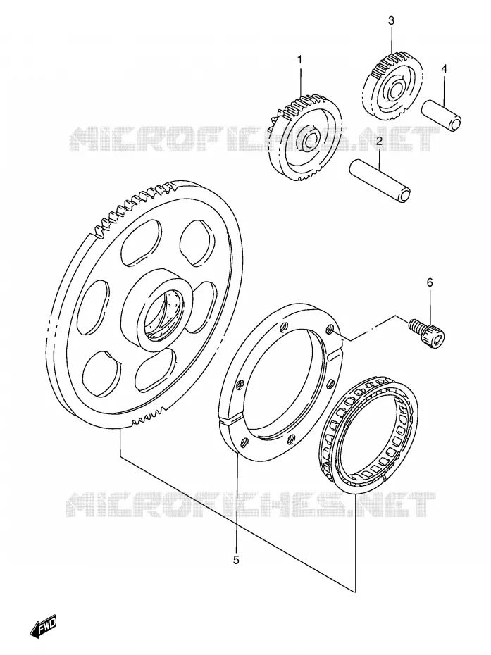 STARTMOTOR CLUTCH Suzuki MOTO 800 INTRUDER 1992  VS800GLN(E2)