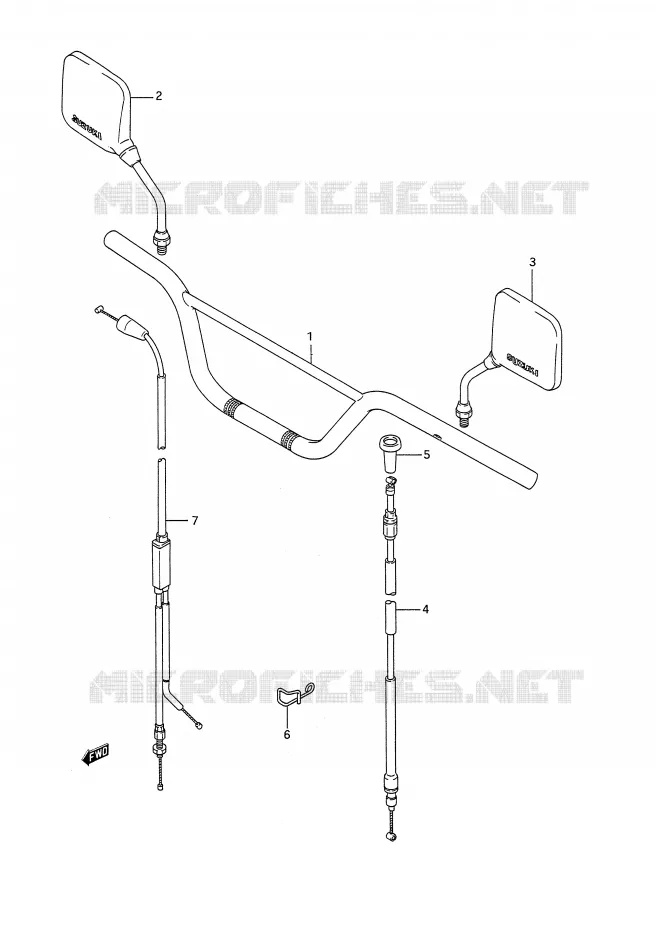 STUUR Suzuki MOTO 200 TS-R 1991  TS200RM(E28)