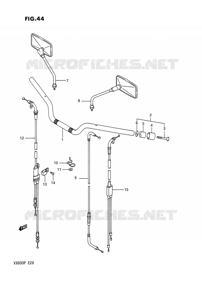 STUUR Suzuki MOTO 800 VX 1990  VX800L(E28)