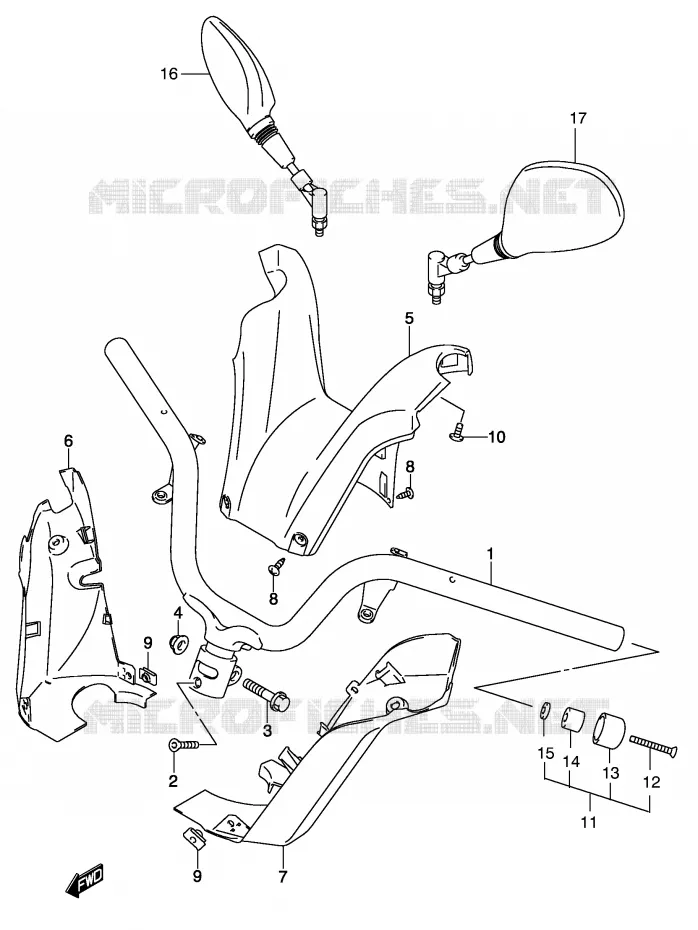 STUUR Suzuki SCOOTER 150 BURGMAN 2002  UH150K2(P19)